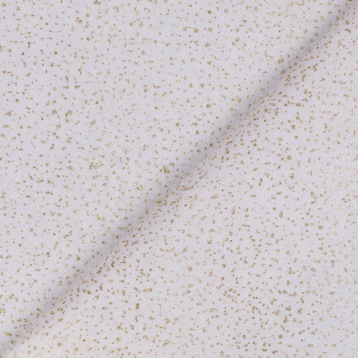 Pannolenci morbidoso glitterato bianco