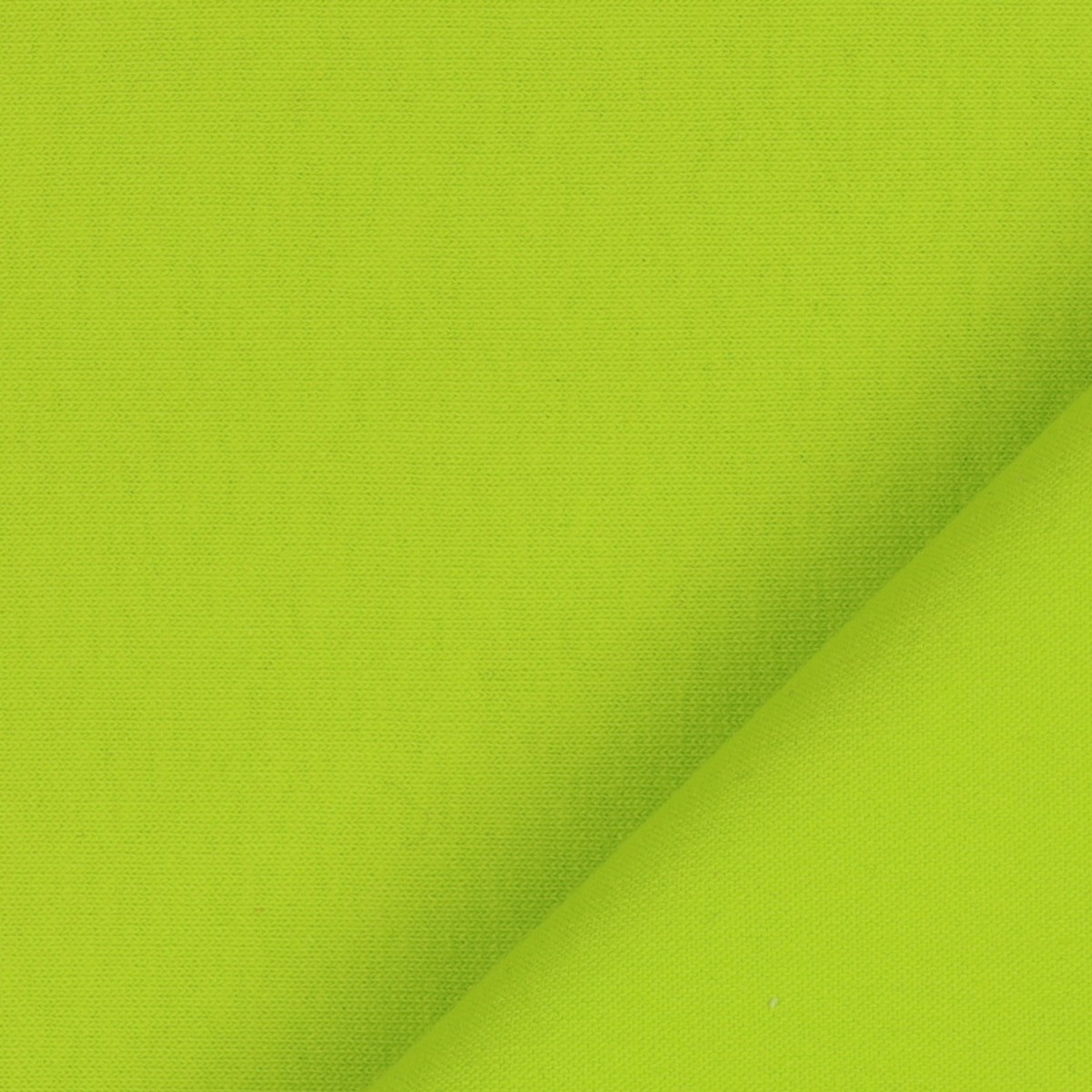 Tessuto Maglina Bielastica di Cotone - al Metro - Verde Lime Scuro 